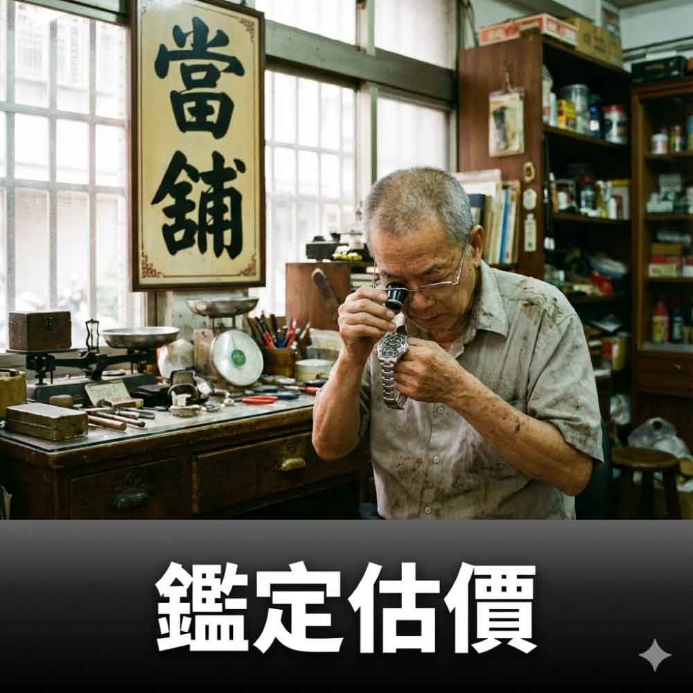 高雄名錶典當.手錶借錢借款Step2-免費鑑定估價