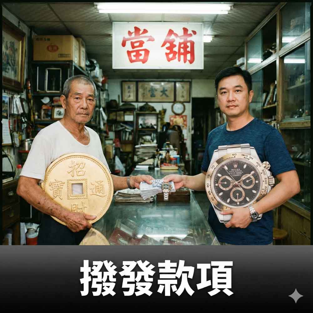 高雄名錶典當.手錶借錢借款Step4-審核撥發款項