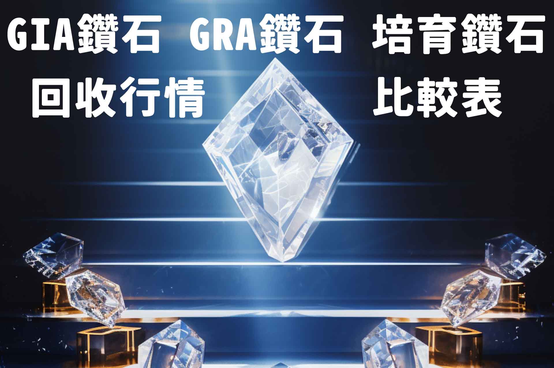 GIA鑽石、GRA鑽石、培育鑽石回收行情比較表